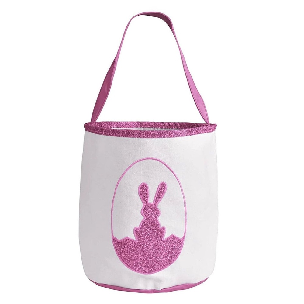 Pink and White Bunny Tote Bag